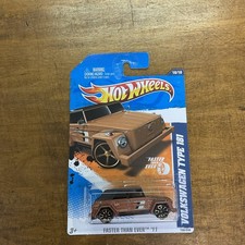 Hot Wheels Blue Card 2011 Faster Than Ever #010 VOLKSWAGEN TYPE 181 Thing Brown