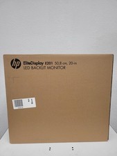 New HP EliteDisplay E201 20" LED Backlit Monitor