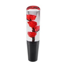Universal Rose Flower Car Gear Shift Knob, Manual Automatic Stick 20cm Red