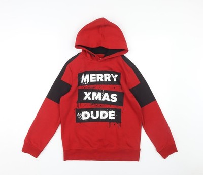 Roter Pullover Hoodie Jungen UK-Größe 11-12 Jahre C&A