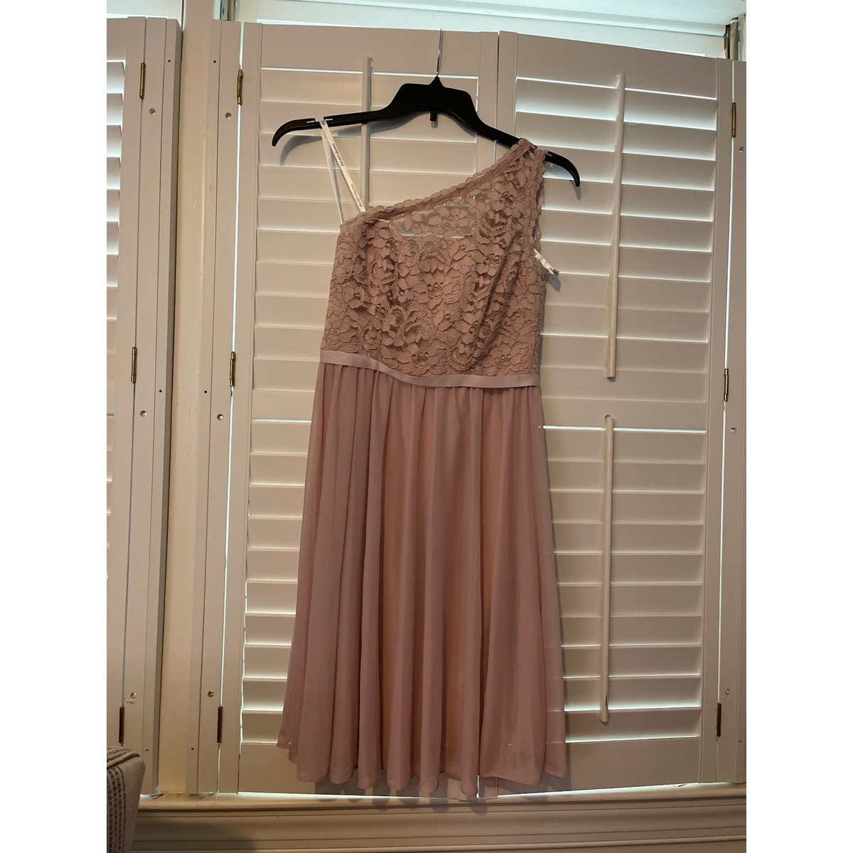 Davids Bridal one shoulder lace bodice dress | eBay Davids Bridal one shoulder lace bodice dress | eBay