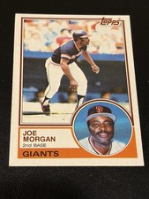 JOE MORGAN 1983 Topps Baseball # 603 San Francisco Giants HOF NM - MT