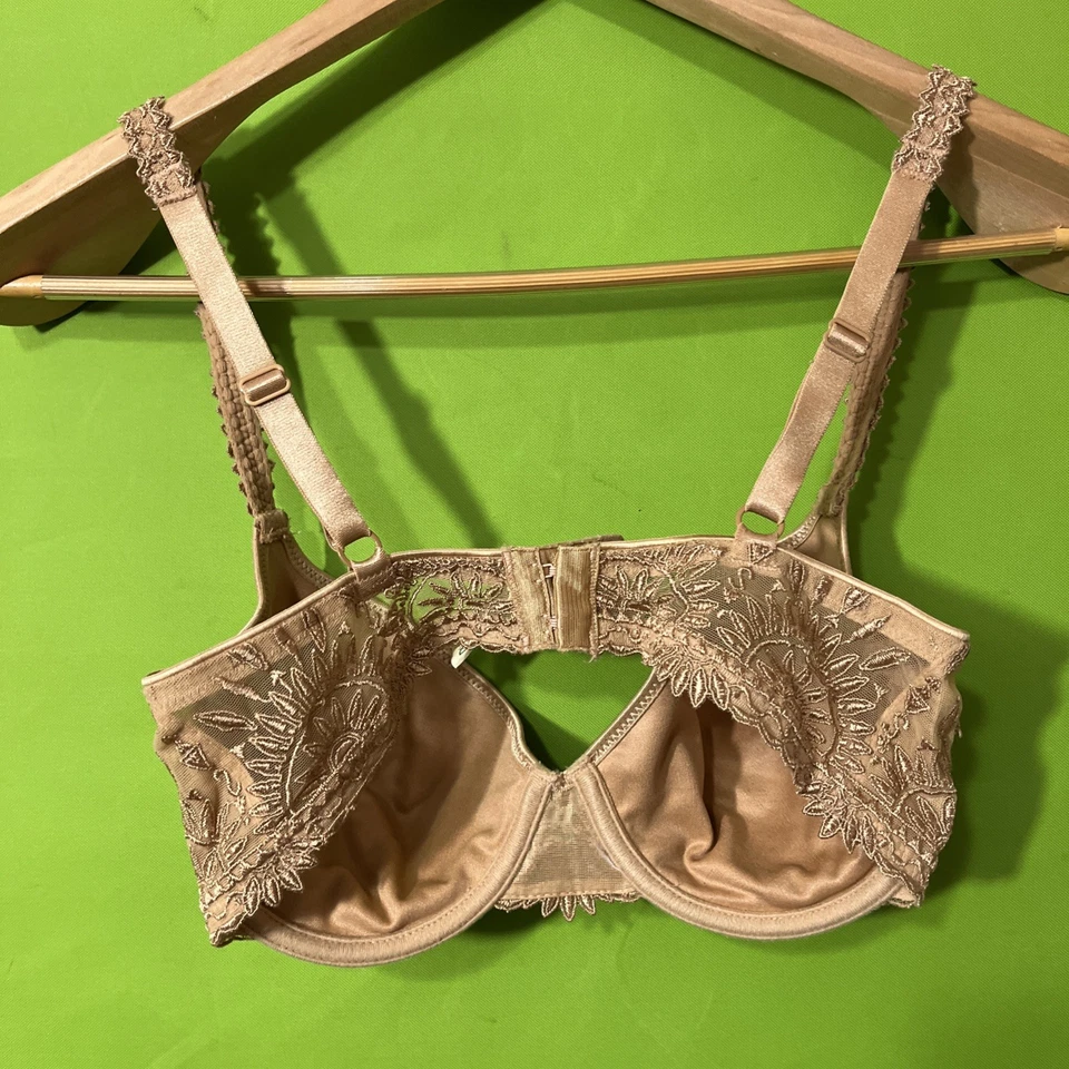 Chantelle Bra 32DD 2691 Toffee Underwire Soft Lined Cup Adjustable - Image 2 of 3