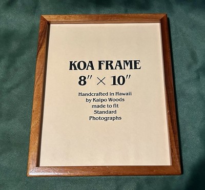 VINTAGE SOLID HAWAIIAN KOA WOOD FRAME 8 3/4'' x 10 3/4'' No Glass