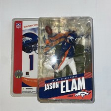 2005 McFarlane Series 11 JASON ELAM DENVER BRONCOS Kicker Blue Jersey Chase