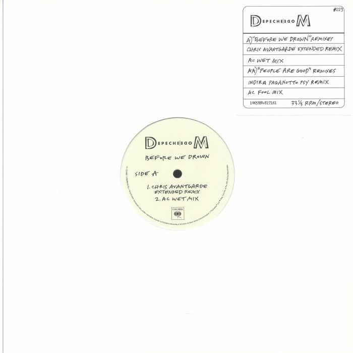 DEPECHE MODE - Before We Drown (remixes) - Vinyl (numbered 12"")