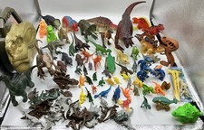 Dinosaur Toy Mixed Lot Vintage And Modern Jurassic Park T Rex Case Pose-able Big