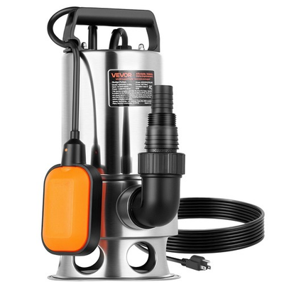 #ad VEVOR 0.68 HP Submersible Sump Pump Sewage Pump 4000 GPH 30 ft Stainless Steel $69.99
