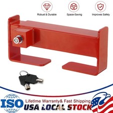 Red Shipping Container Locks, Heavy Duty Equipment Lock Cargo Door Lock W/ 2 Key