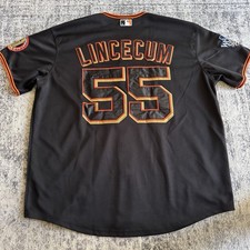 Mitchell & Ness San Francisco Giants 2010 World Series Tim Lincecum Jersey Sz 54