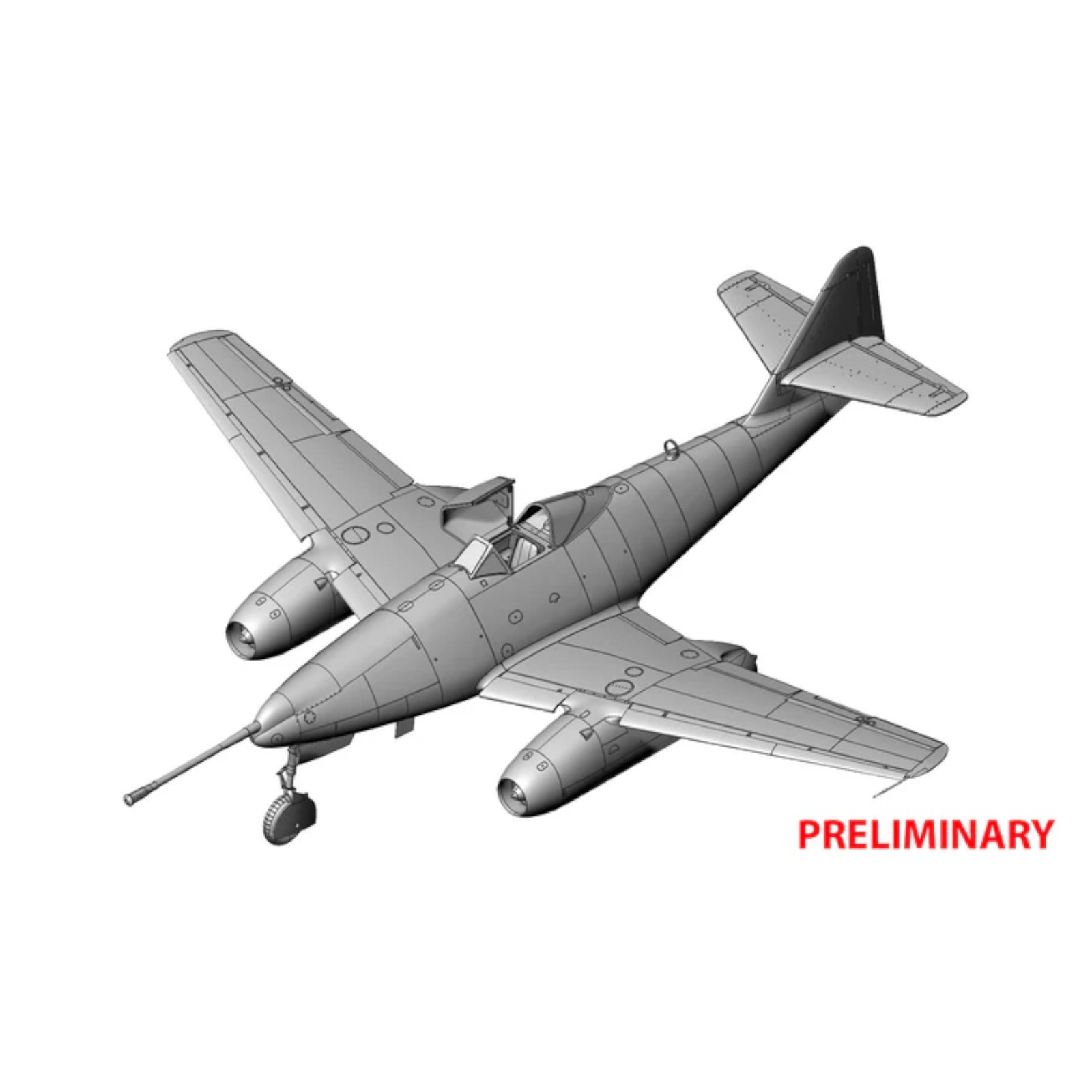 Revell Messerschmitt Me262A-1a/U4 WW2 First Fighter Jet Model Kit 03749