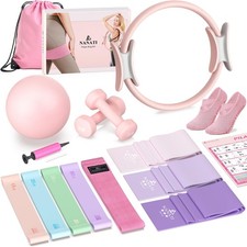 Pilates Kit, Pilates Essential Kit for Women, Pilates Equipment with 14.5" Pi...