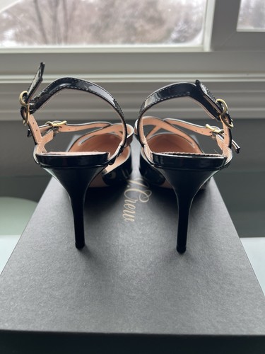 J. Crew Women Patent Cross Strap Elsie Pump Size 5 1/2 NIB - Picture 3 of 7