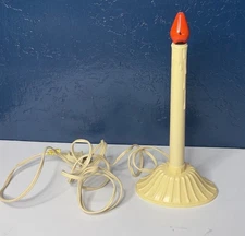 Drip Electric Candolier Candle Christmas Window Decor Single Light Red Bulb Vtg