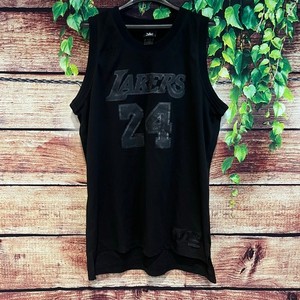 Rare Los Angeles Lakers Kobe Bryant #24 Swingman Blackout Jersey Adidas Black