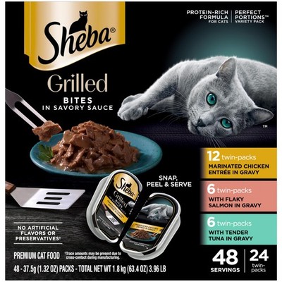 Sheba Perfect Portions Wet Cat Food Variety Pack 48 Servings 2.64oz - Free P&P