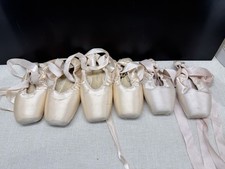 Russian Pointe Bloch Pointe Shoes Lot Size 6.5 Ballet Used 3 Pairs