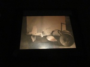 RARE ANTIQUE BROOKLYN CHILDREN'S MUSEUM MAGIC LANTERN MODERN PLOW GLASS SLIDE