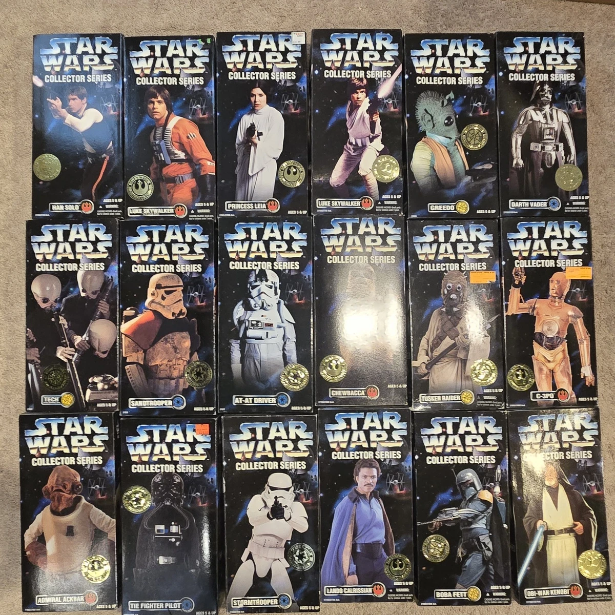 Star Wars - Lot of 11 - Kenner - Boneco de ação, 1993-1999