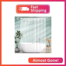 AmazerBath Extra Long Shower Curtain Liner 72x108, Clear Shower Curtain Liner Ta