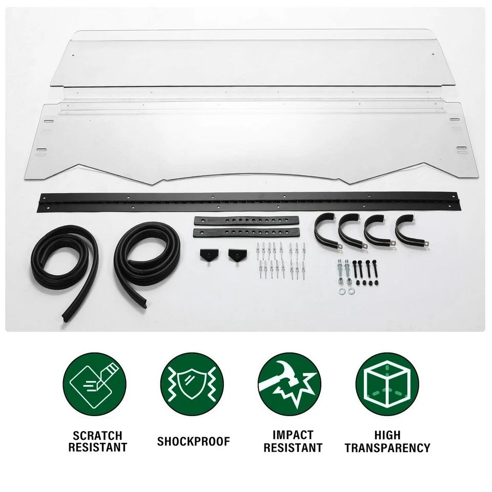 Parabrisas delantero transparente abatible inclinable abatible para Kawasaki Teryx/Teryx4 800 16-23 Foto 4 de 4