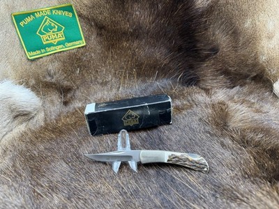 2007 Puma P210610S Knife With Genuine StagHandles Mint in Black Box ''A''