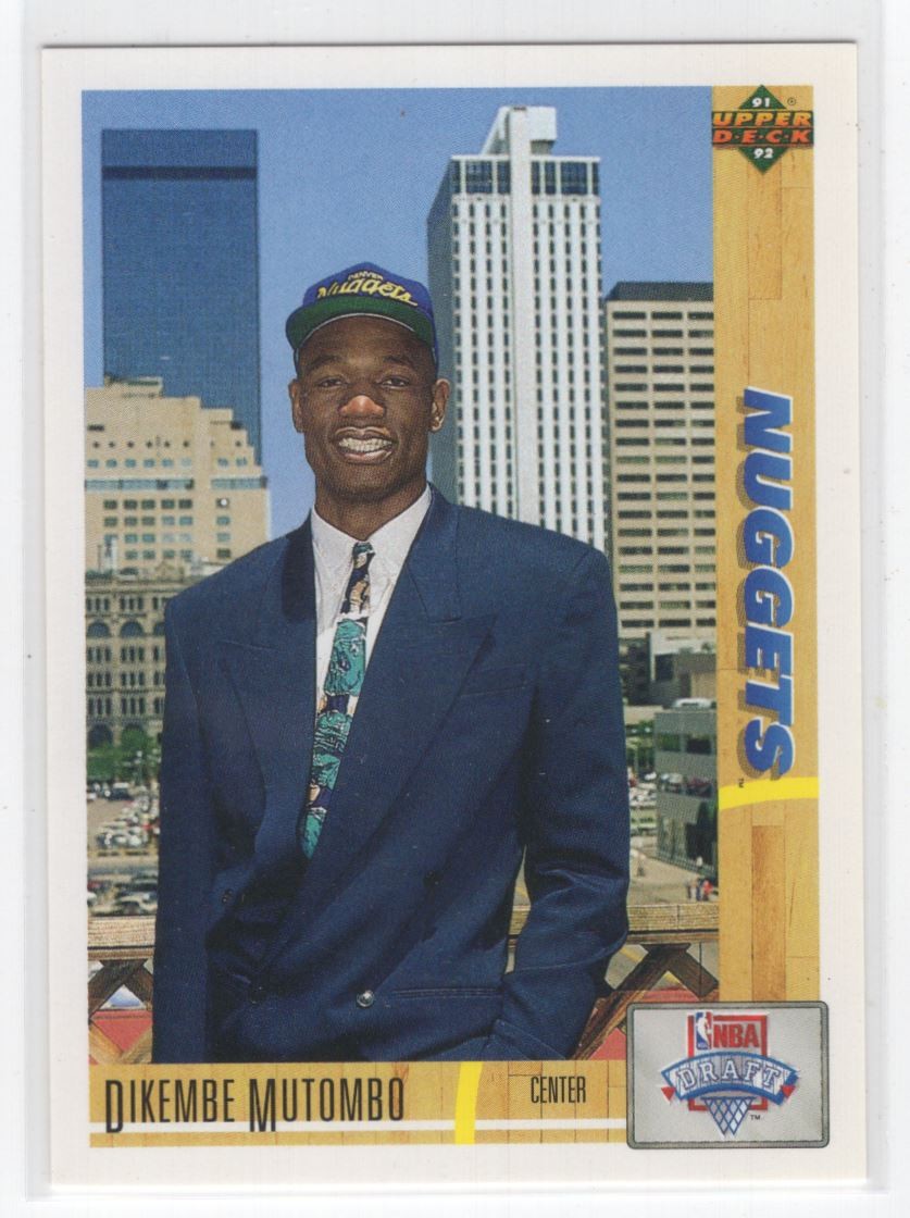 1991-92 Upper Deck Dikembe Mutombo Rookie Denver Nuggets #3