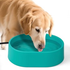 3.7L Heated Water Bowl for Dog  Cat, Outdoor Heated Dog Bowl, Large Waterpro...