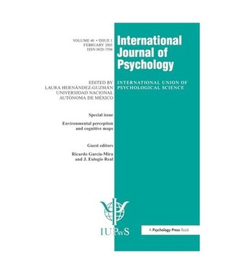 Environmental Perception and Cognitive Maps: A Special Issue of the Internationa