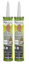 Dicor 501LSW-1 2 Pack Epdm Self-Leveling Lap Sealant-10.3 Oz. Tube, White
