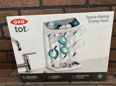 OXO Tot Space Saving Bottle Drying Rack in Grey