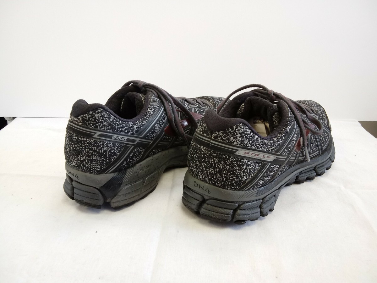 Brooks Adrenaline GTS 17 Mens Size 10 Running Shoes Black Gray 1102411D015 Brooks Men main image 4