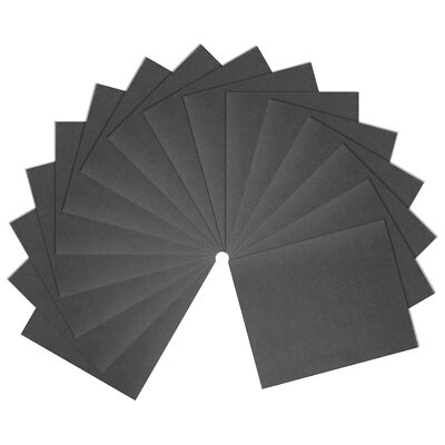 100 PACK Sandpaper 80 Grit 9 x 11 Inch C-Weight Backing Silicon Carbide Abrasive