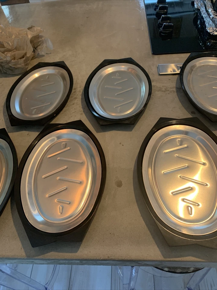 Nordic Ware Nº 20810 Soporte para Plato Platos de Carne Lote de 7 Aluminio Baquelita Foto 4 de 4