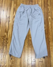 Vintage 90s Adidas Sweatpants Gray Microfleece Size XL 2001