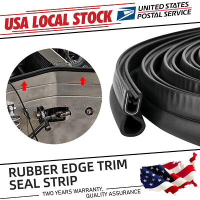 13FT Rubber Weatherstrip Body Mounted Car Door Edge Molding Trim Seal Protector