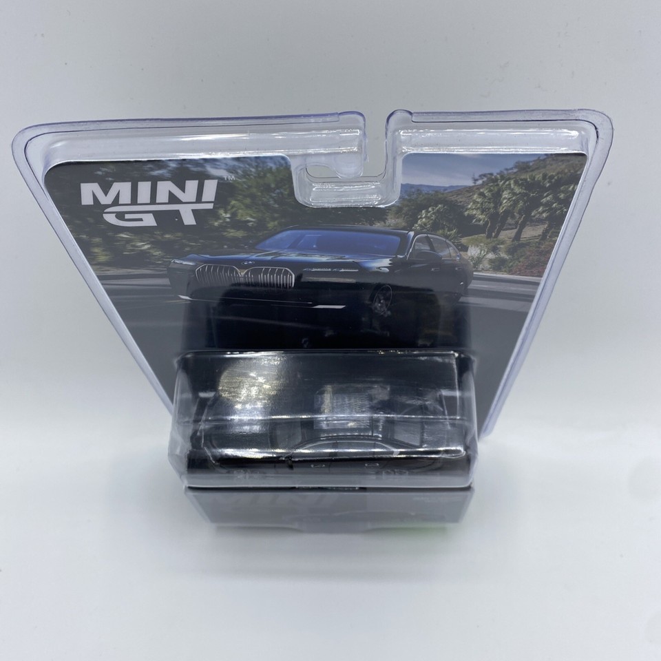 BMW I7 XDrive60 Black Sapphire 1/64 - Miniature Mini GT, édition Limitée, Neuve
