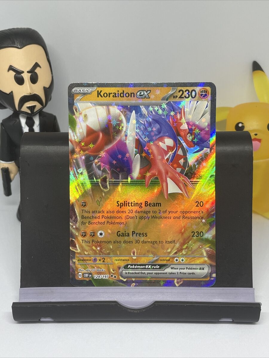 Koraidon EX 124/197 Full Art NM/M Obsidian Flame Pokemon Card