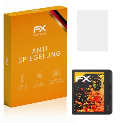 atFoliX 2x Panzerfolie für Tolino Vision Color Schutzfolie matt&stoßfest Folie