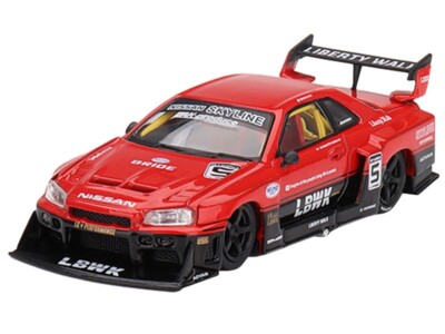 NISSAN SKYLINE LB-ER34 SUPER SILHOUETTE RHD #5 RED & BLACK 1/64