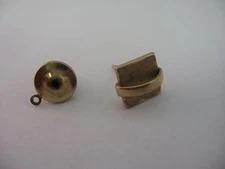 Interesting Modernist Design Protruding Loop Vintage Mens Tie Tack Pin Jewelry