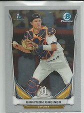 Grayson Greiner Detroit Tigers 2014 Bowman Chrome Draft Card