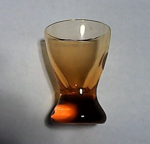 Four ● Amber Glass ● Shot / Cordial Glasses ● Made in Italy ● Original Labels - Picture 3 of 9