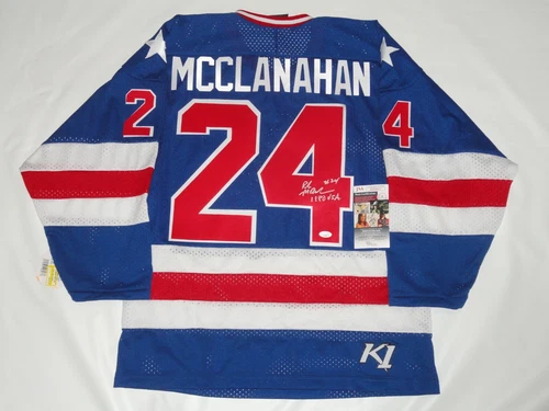 ROB MCCLANAHAN SIGNED K1 1980 TEAM USA JERSEY OLYMPICS JSA COA LICENSED