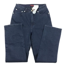 Jag Jeans Black On Blue 6 Petite Sydney Dark Wash Straight High Rise 28x28 NEW