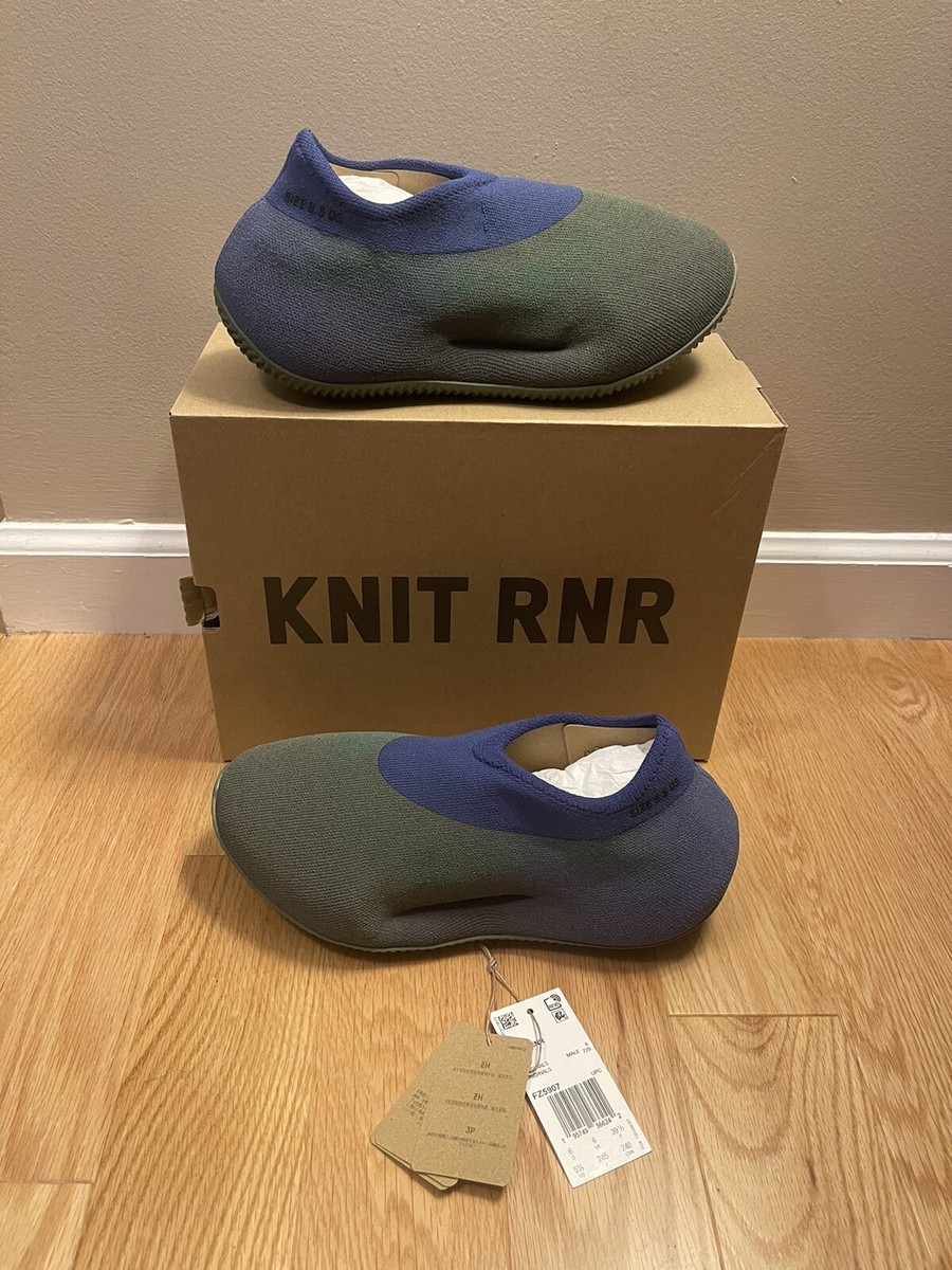 Yeezy Adidas Knit Runner RNR Faded Azure Blue Green size US  display picture 1