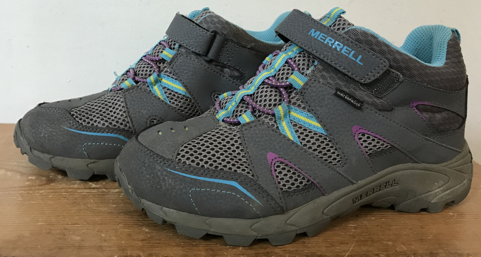 Scarpe sneakers vintage anni 90 Merrell grigie impermeabili Hilltop atletiche escursionismo 5M 36