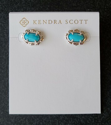 New KENDRA SCOTT 485 Sil Piper Stud Earrings in Variegated