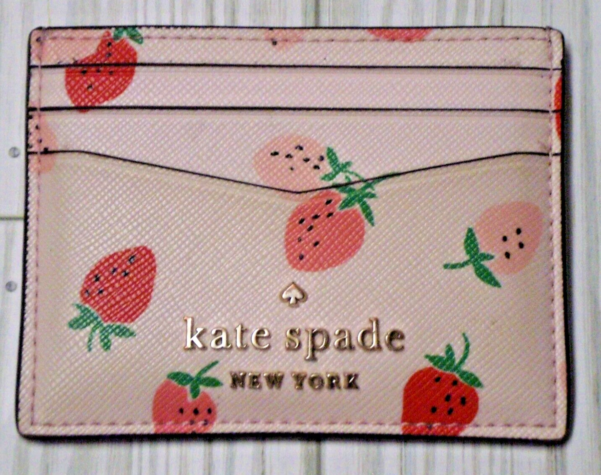 Kate Spade Staci Small Wild Strawberries Slim Cardholder