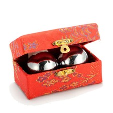 2X CHINESE HEALTH EXERCISE STRESS BAODING BALLS RELAXATION THERAPY YIN YANG